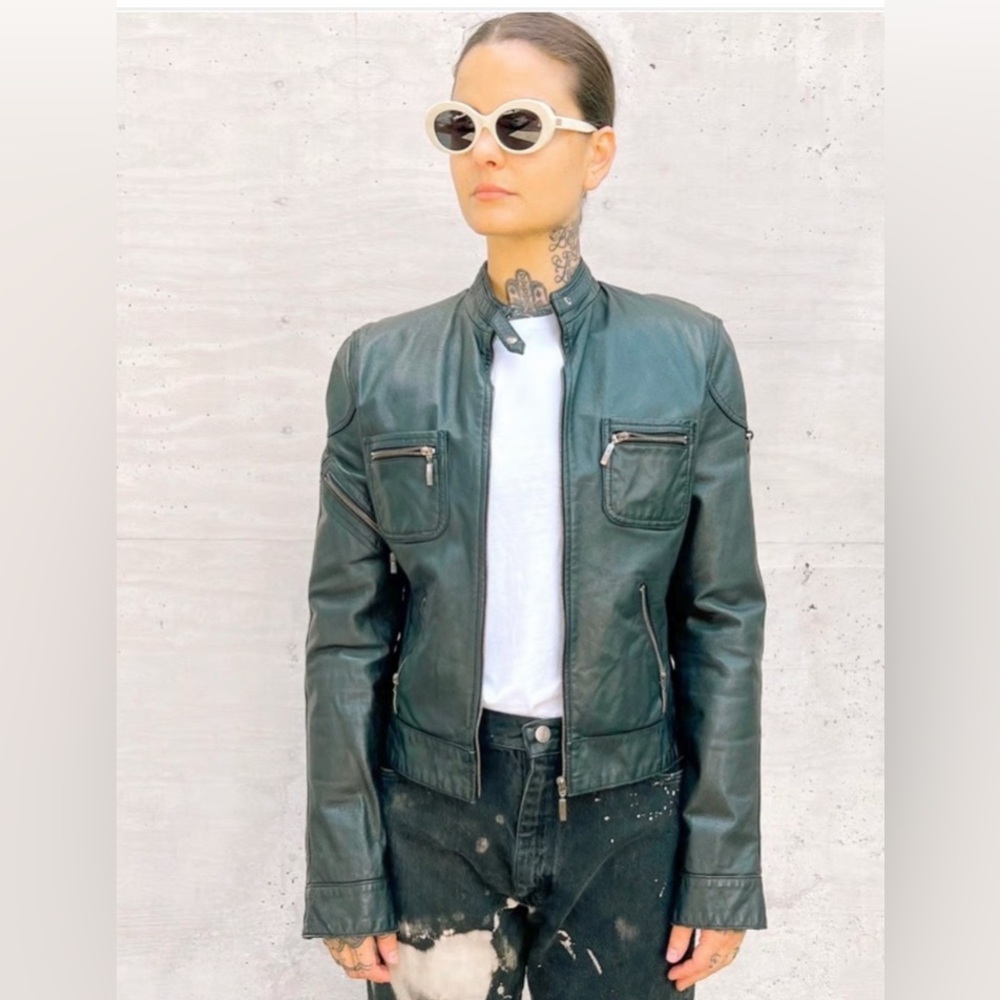 Era of Chaos Leather Moto Jacket | Vintage Style